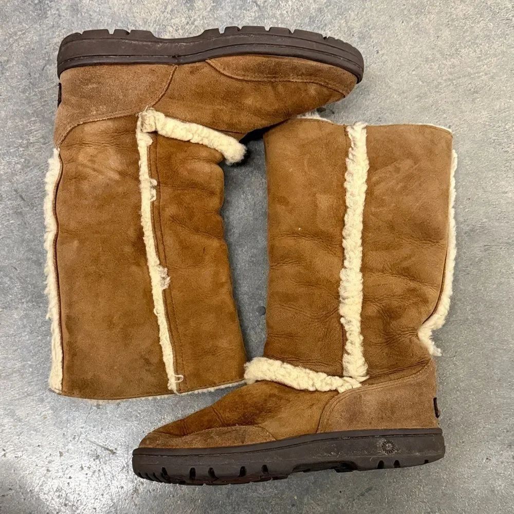 UGG Tan Shearling Winter Boots